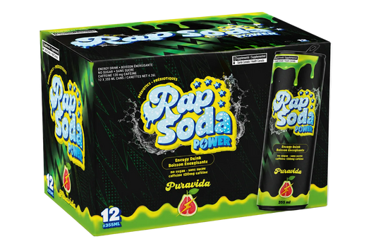 Rap Soda Power Pura Vida - 355ml (12x)