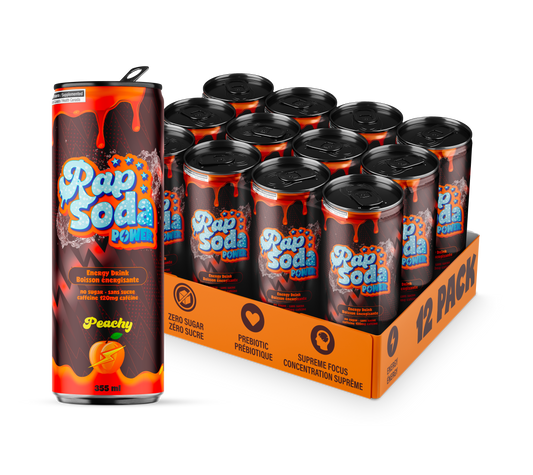 Rap Soda Power Peachy - 355ml (12x)