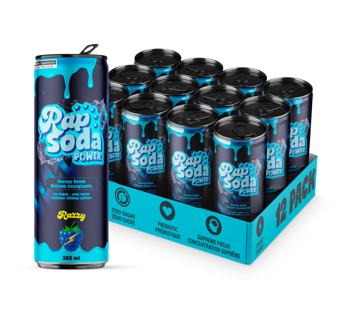 Rap Soda Power Razzy - 355ml (12x)