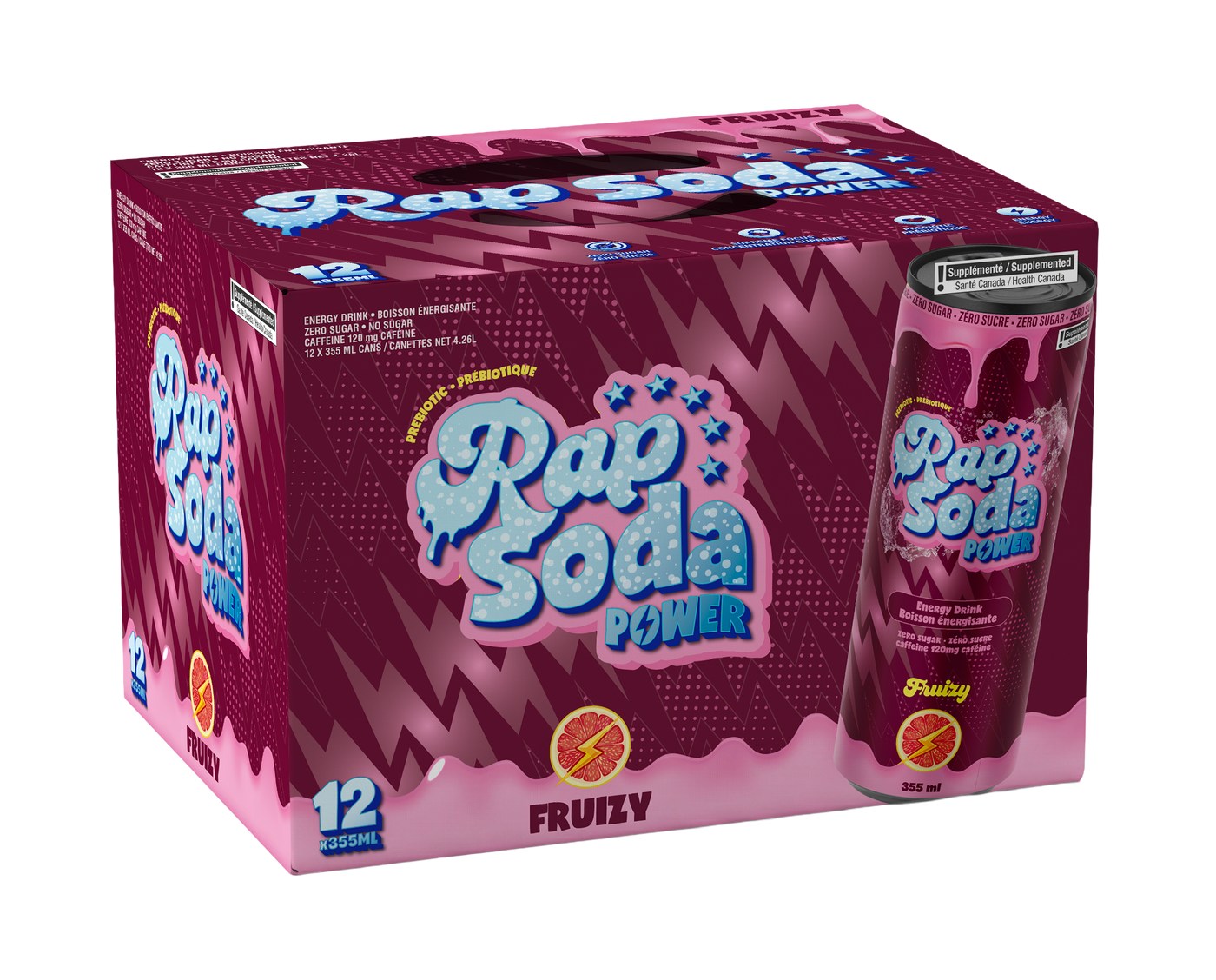 Rap Soda Power Fruizzy - 355ml (12x)