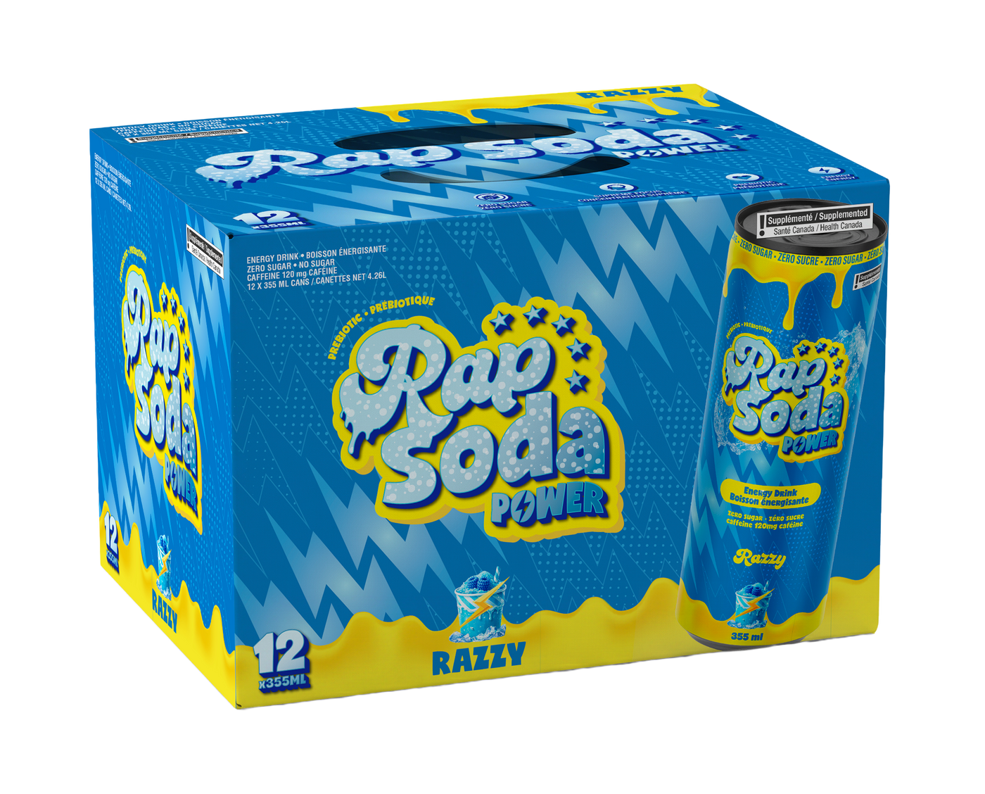 Rap Soda Power Razzy - 355ml (12x)