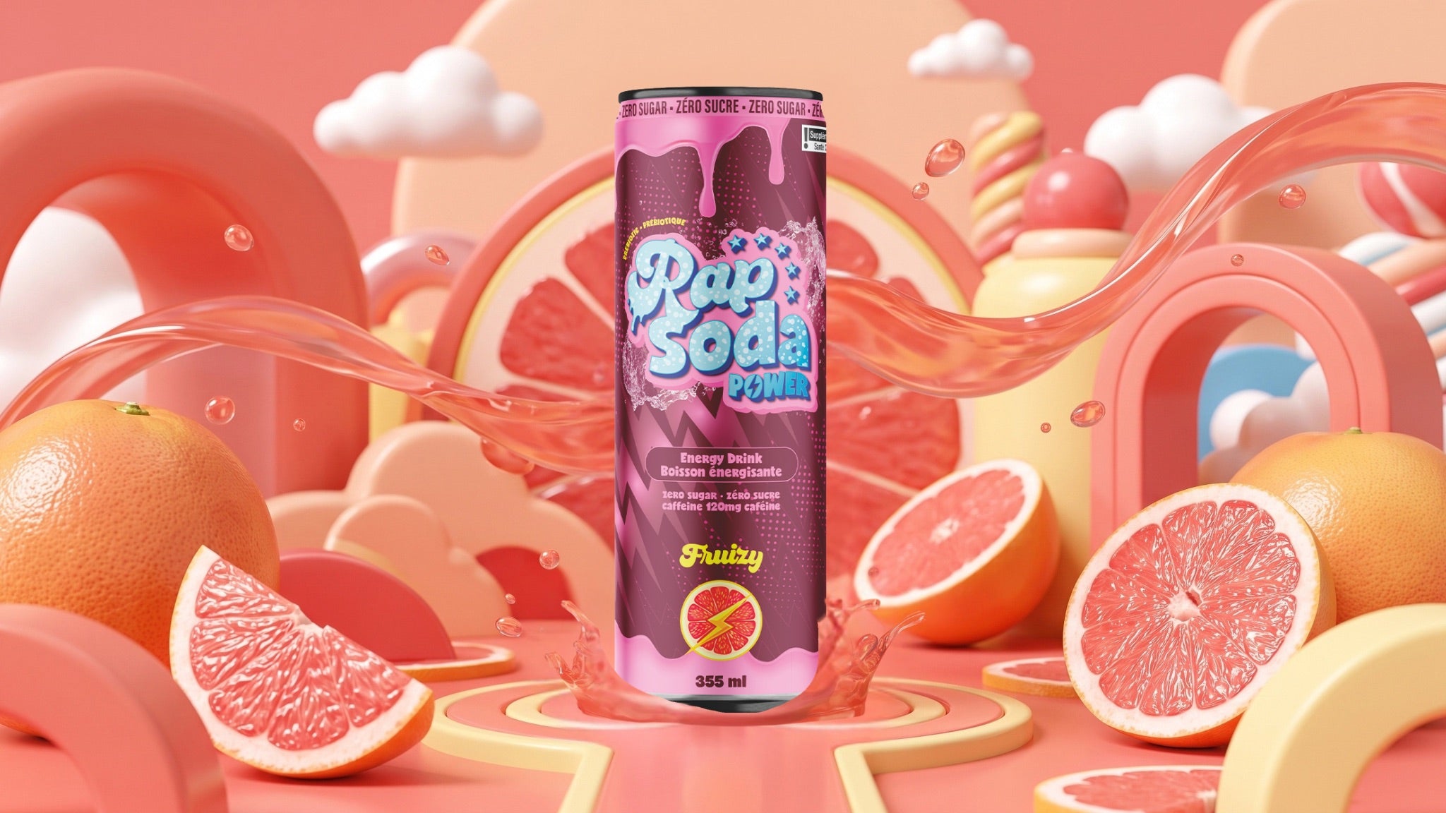 Rap Soda Power Fruizzy - 355ml (12x)