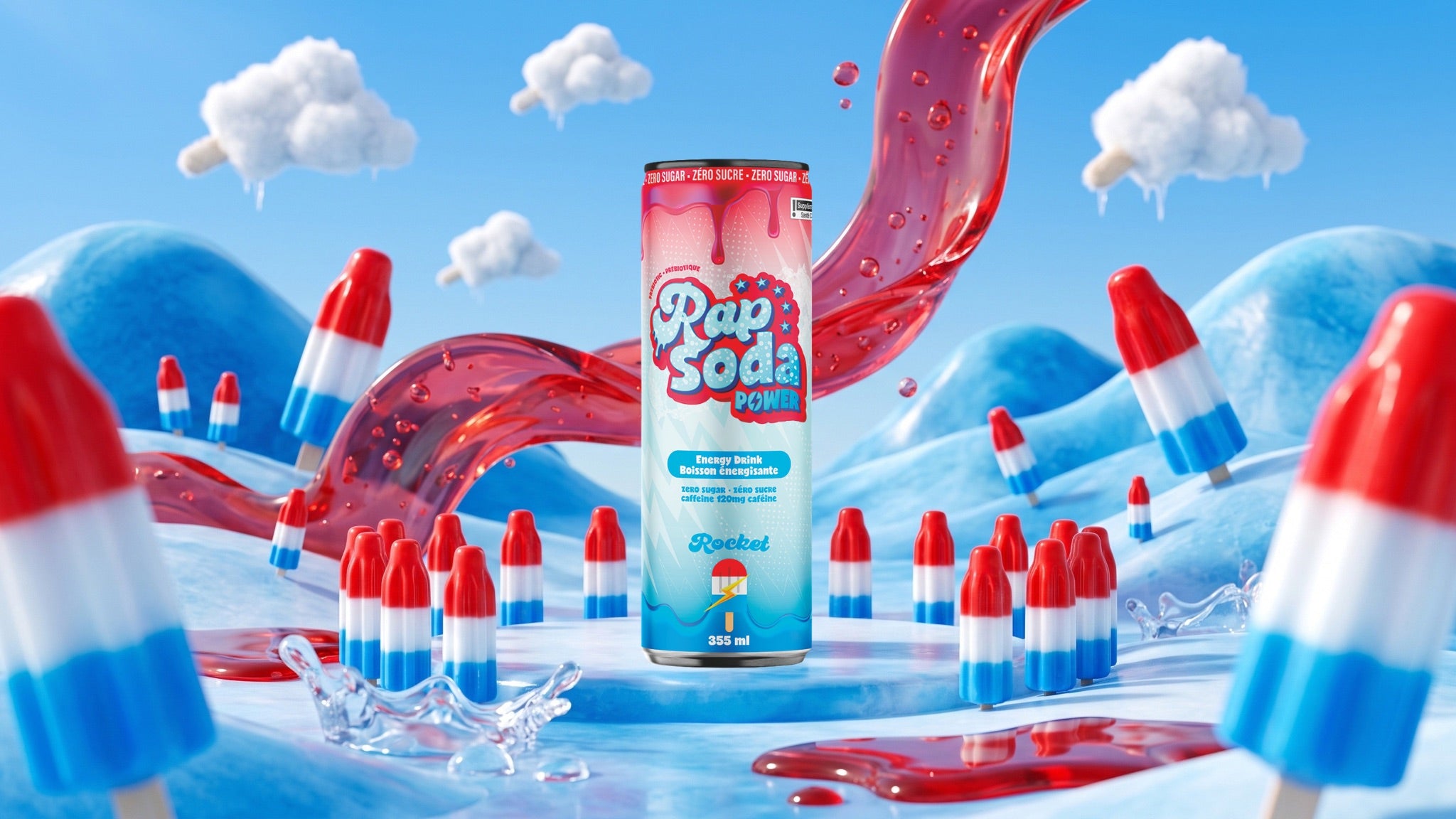 Rap Soda Power Rocket - 355ml (12x)